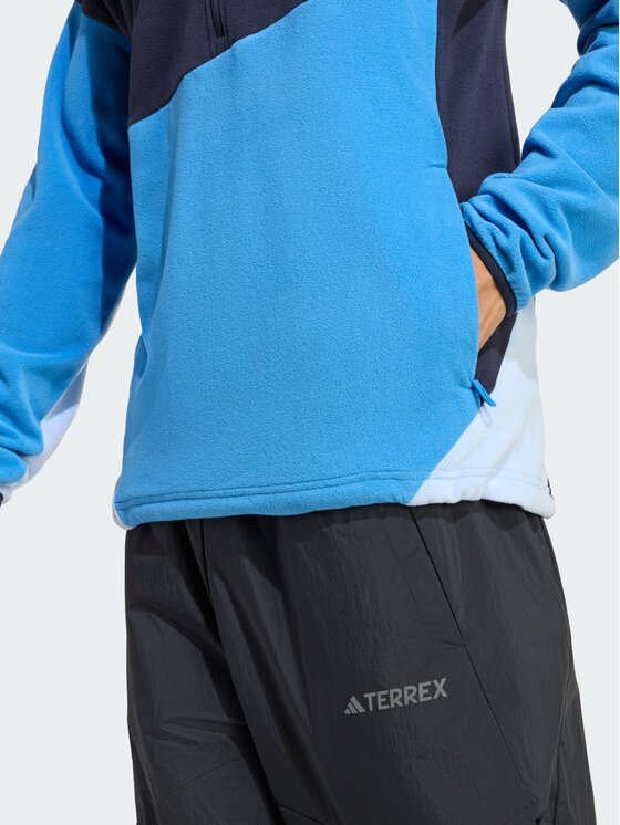 adidas adidas Bluza techniczna Terrex Multi Climawarm Fleece Błękitny Regular Fit