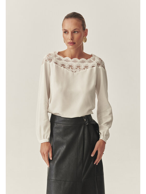 TATUUM TATUUM Bluzka SARNA Kremowy Classic Fit