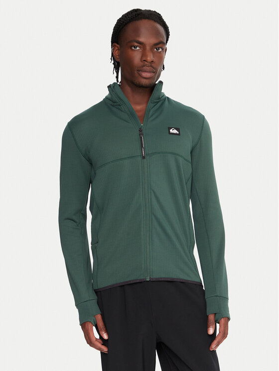 Quiksilver Quiksilver Technisches Sweatshirt Steep Point EQYPF03078 Grün Slim Fit