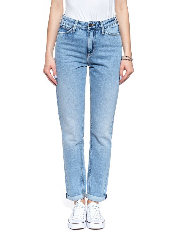 Lee Lee Jeans MOM STRAIGHT Blu Regular Fit