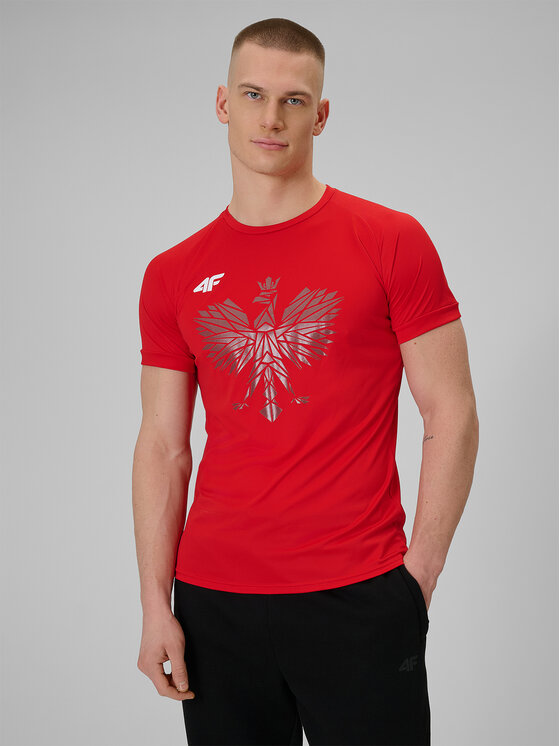 4F 4F T-Shirt TEAMWEAR Czerwony Regular Fit