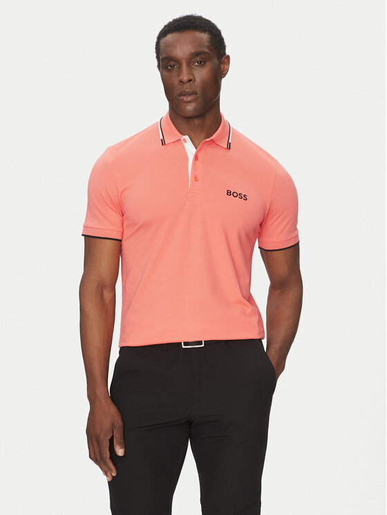 BOSS Męskie Polo, rozmiar 3XL, Pomarańczowy, Paddy Pro 50469102