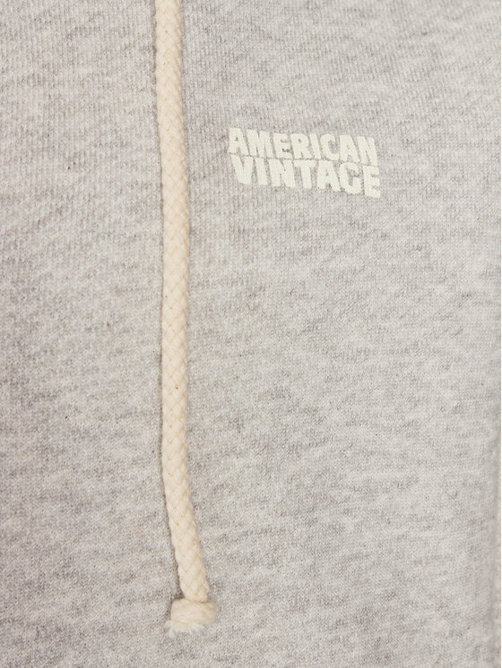 American Vintage American Vintage Majica dugih rukava Kodytown KOD03EE24 Siva Regular Fit