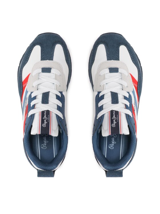 Pepe Jeans Pepe Jeans Sneakersy Foster Boy Print PBS30554 Niebieski