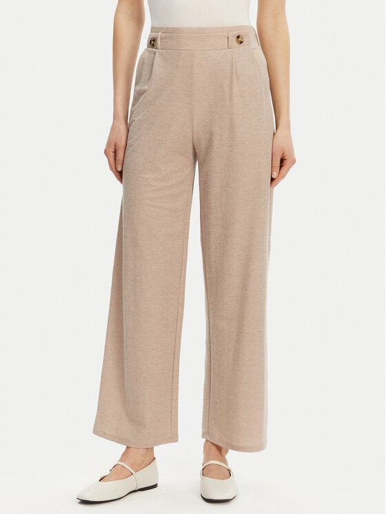JDY JDY Riidest püksid Birdie Geggo 15320882 Beež Regular Fit