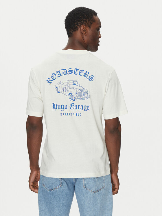 HUGO HUGO T-Shirt Natopu 50536104 Biały Regular Fit