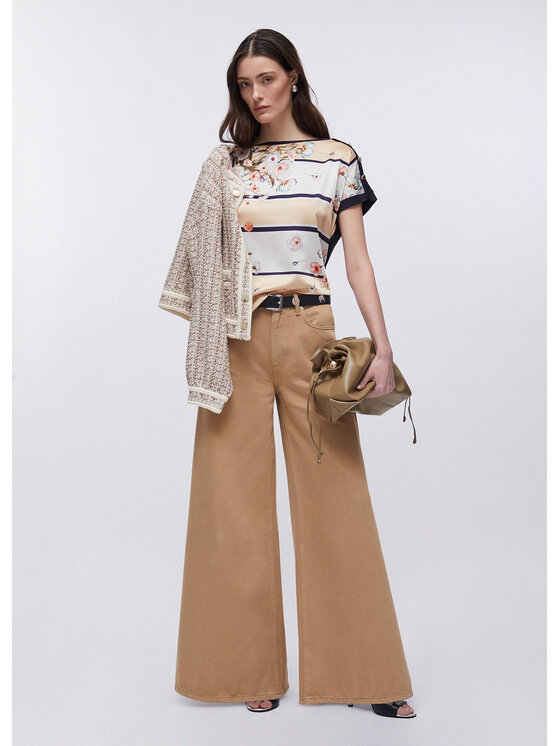 Liu Jo Liu Jo Pantaloni di tessuto UA6217T365A51213 Beige Regular Fit