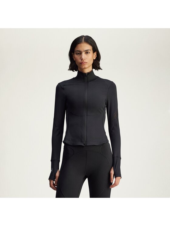 adidas by Stella McCartney adidas by Stella McCartney Kurtka do biegania By Stella McCartney Training Midlayer Czarny Slim Fit