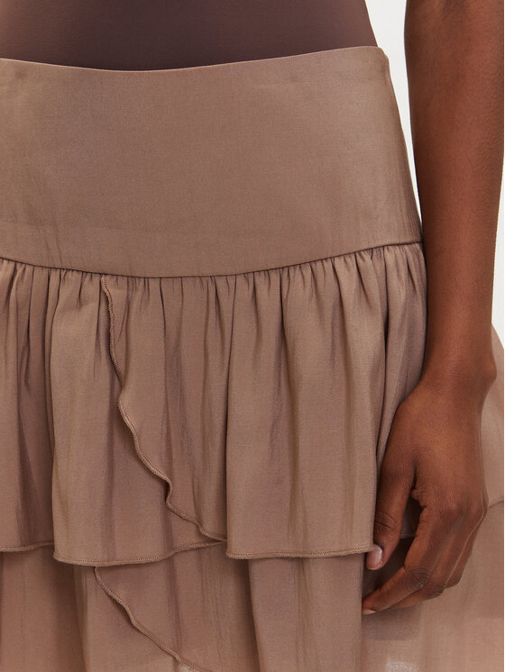 Vero Moda Vero Moda Mini sukňa Clara 10336425 Béžová Regular Fit