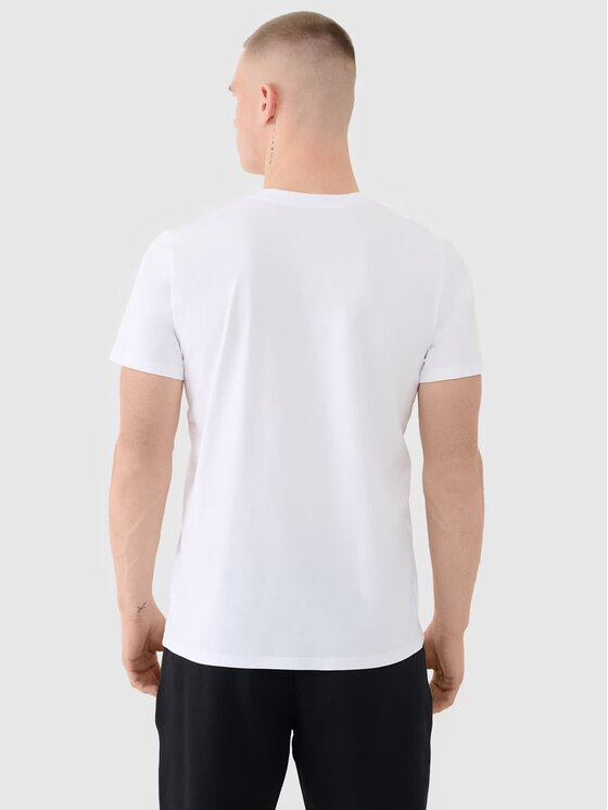 4F 4F T-shirt 4FWMM00TTSHM2256-10S Bianco Regular Fit