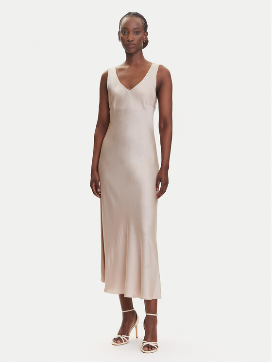 Dixie Dixie Vakarinė suknelė A782W039A Smėlio Regular Fit