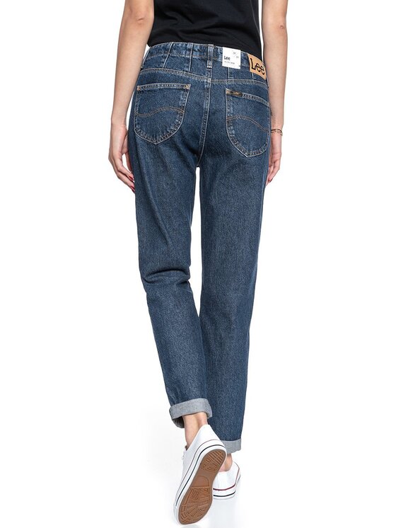 Lee Lee Jeansy TAILORED MOM Niebieski Regular Fit