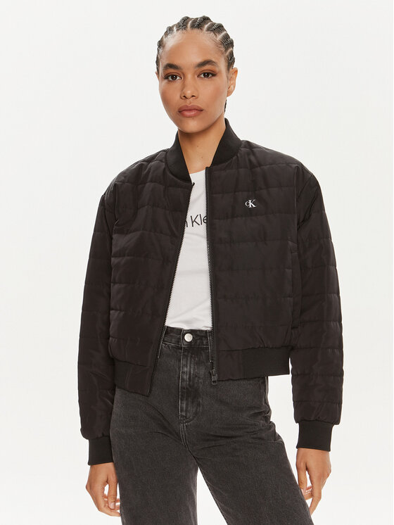 Calvin Klein Jeans Calvin Klein Jeans Bunda bomber J20J223871 Černá Regular Fit