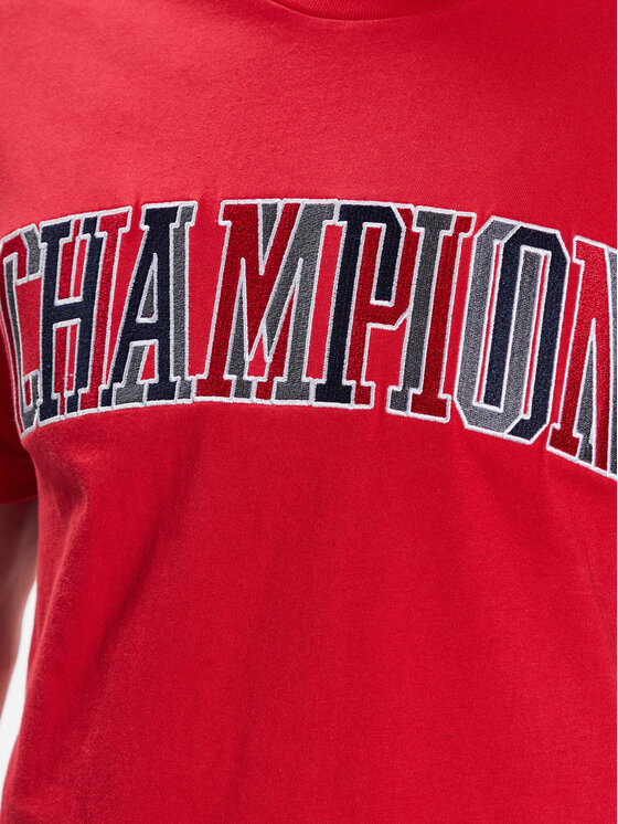 Champion Champion Marškinėliai Bookstore 218512 Raudona Regular Fit
