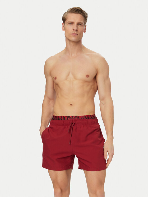 Emporio Armani Emporio Armani Спортни шорти EM000686 AF20432 U5050 Бордо Regular Fit
