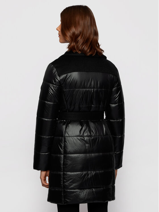 BOSS Boss Ziemas mētelis Paxida 50443658 Melns Regular Fit