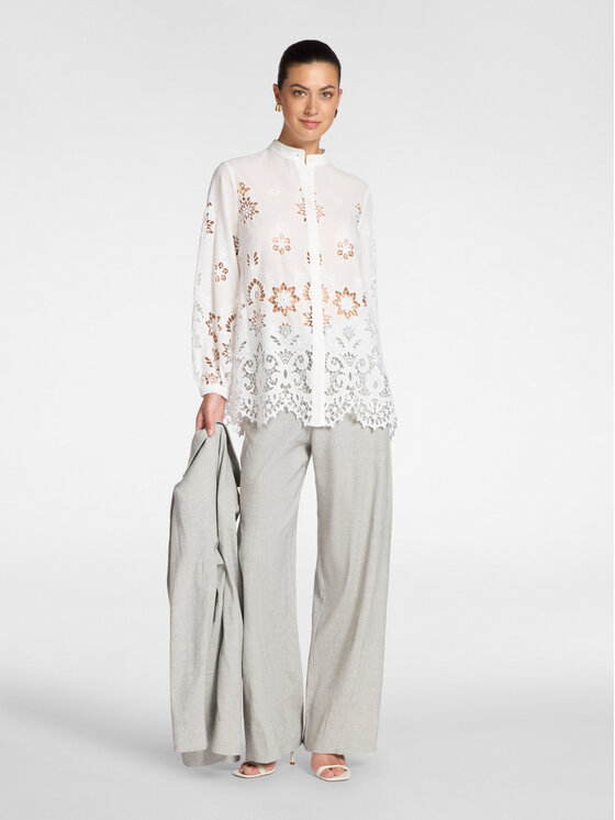 Elena Mirò Elena Mirò Camicia 5010P000303N011 Bianco Regular Fit