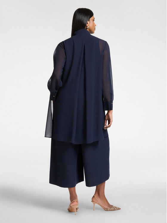 Elena Mirò Elena Mirò Camicia 5022Z000027N034 Blu A-Line Fit