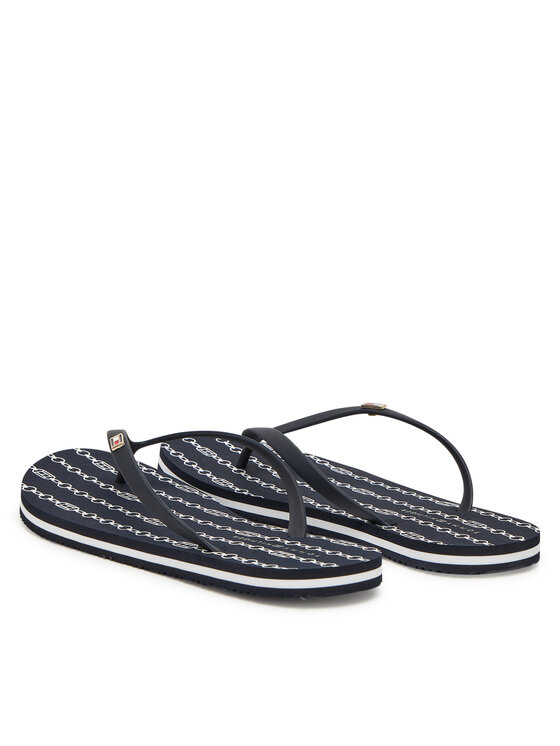 Tommy Hilfiger Tommy Hilfiger Čības uz pirksta FW0FW08518 Tumši zils