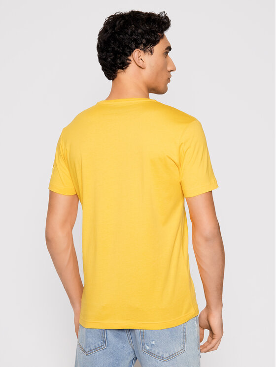 T-shirt 21EI1P0F0166301 Giallo Slim Fit
