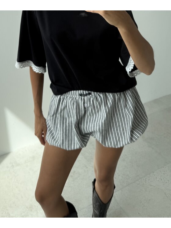 Le Songe Le Songe Szorty materiałowe RAMI Szary Basic Fit