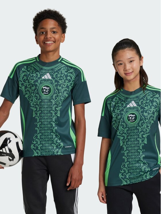adidas adidas Koszulka techniczna Algeria 24 Away Jersey Zielony Regular Fit