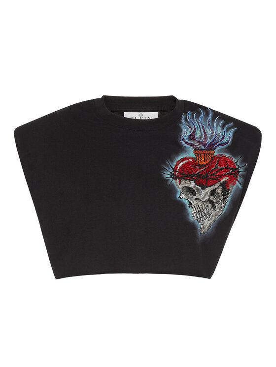 PHILIPP PLEIN PHILIPP PLEIN Tank top 2587 Czarny Skin Tight Fit