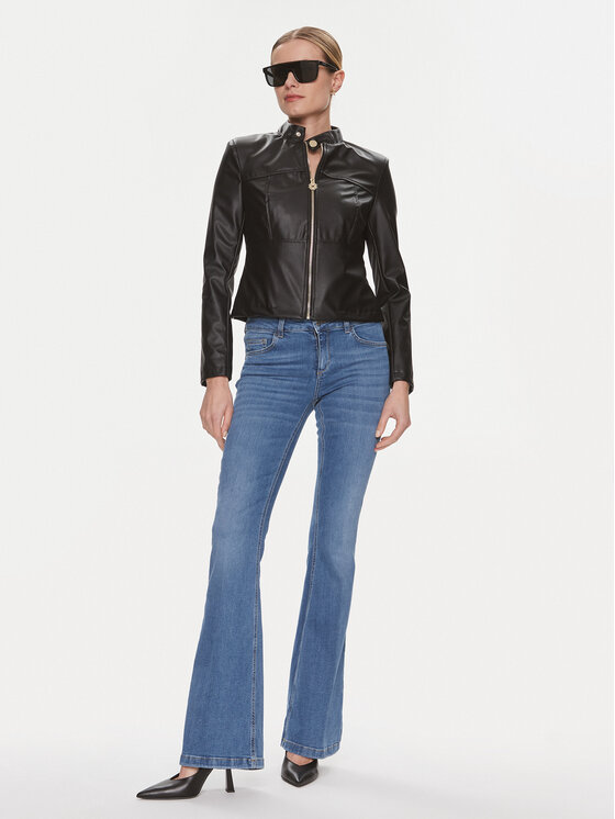 Rinascimento Rinascimento Giacca in similpelle CFC0117800003 Nero Regular Fit