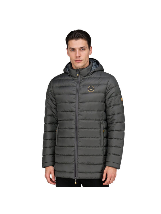 Geographical Norway Geographical Norway Kurtka puchowa WZ5086H/GN-GRIS FONCÉ Szary Long Fit