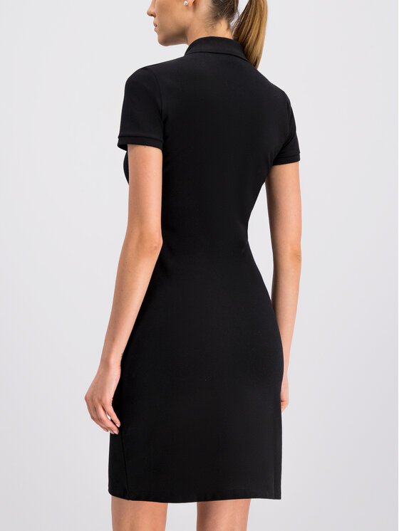 Lacoste Kleid f r den Alltag EF8470 Schwarz Slim Fit