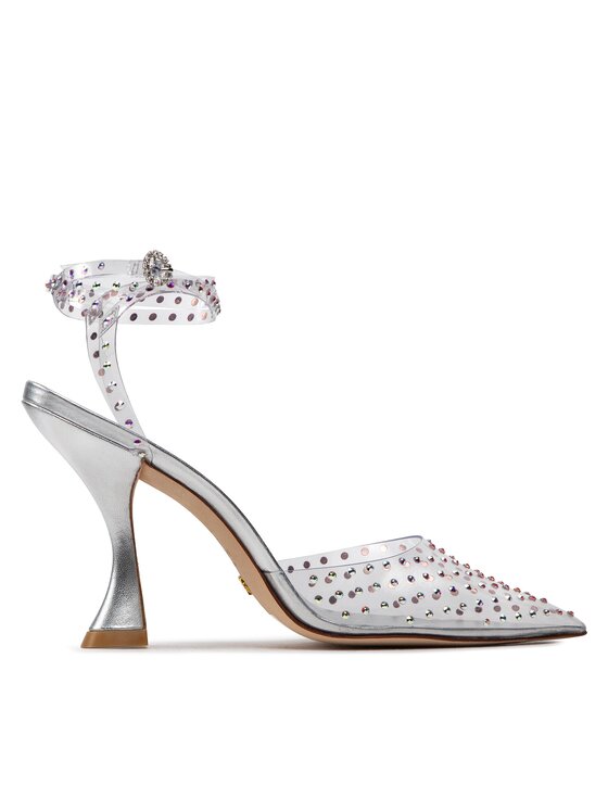 Stuart Weitzman Sandale Glamxcrve100wrppmp Transparentna