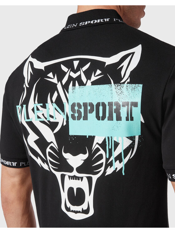Plein Sport Plein Sport Polo 1641 Czarny Slim Fit