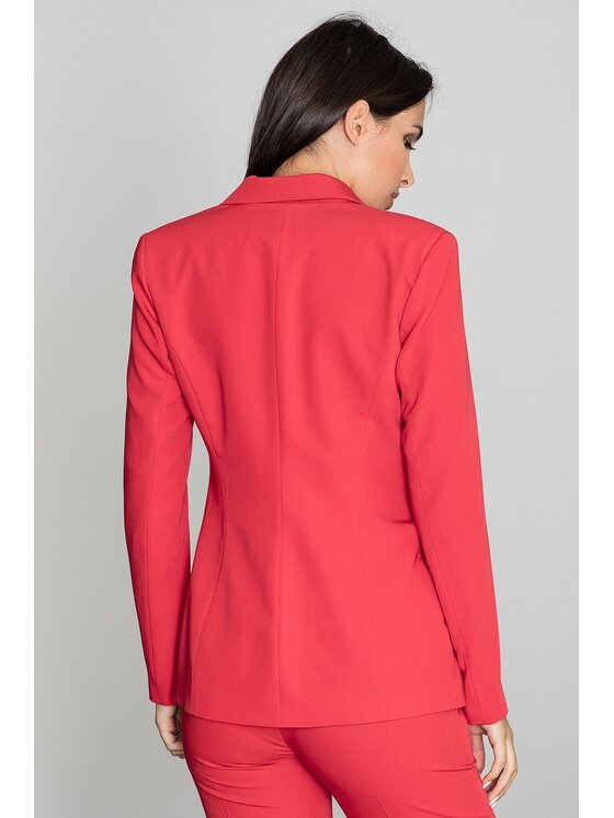 FIGL FIGL Σακάκι M562 Κόκκινο Regular Fit