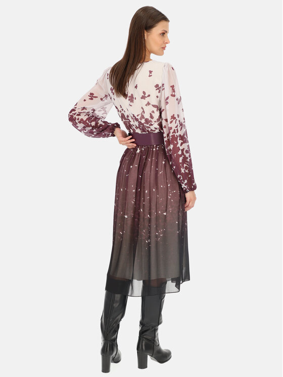 Potis & Verso Potis & Verso Sukienka koktajlowa Martina Fioletowy Regular Fit