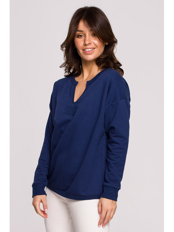 BeWear BeWear Mikina B225 Modrá Comfort Fit
