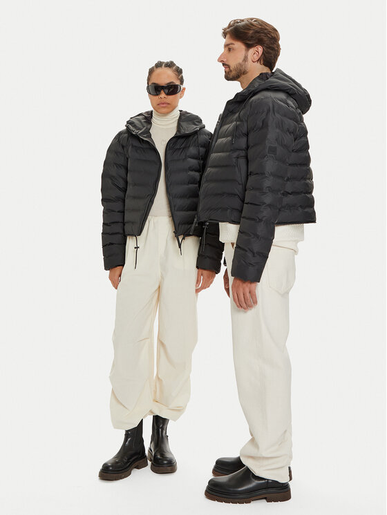 Rains Rains Átmeneti kabát Unisex 15820 Fekete Regular Fit