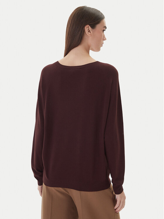 Kontatto Kontatto Pullover 3M0820C Dunkelrot Regular Fit