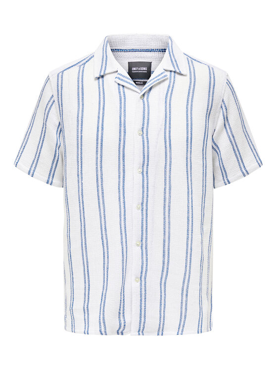 Only & Sons Only & Sons Koszula 22025659 Biały Regular Fit