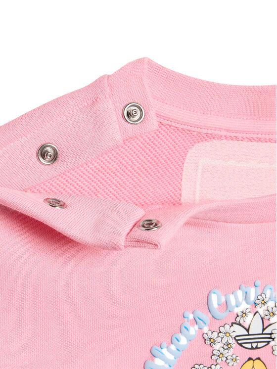 adidas adidas Komplektas: džemperis ir tamprės Disney KE0479 Rožinė Regular Fit