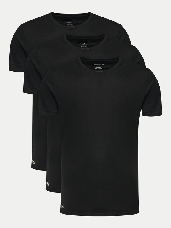 Lacoste Lacoste Souprava triček TH9010 Černá Regular Fit
