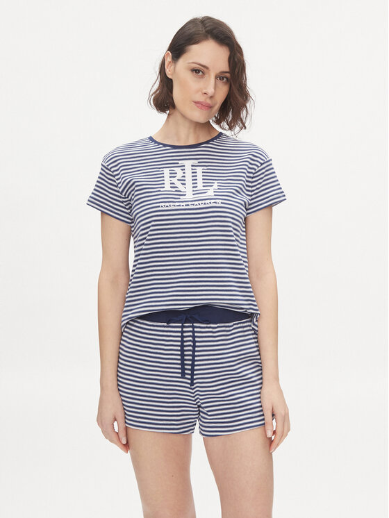 Lauren Ralph Lauren Pidžama ILN12311 Tumši zils Regular Fit