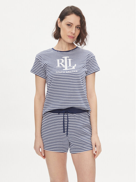 Lauren Ralph Lauren Pijama ILN12311 Bleumarin Regular Fit