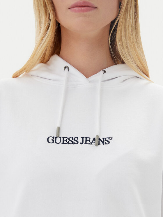 Guess Jeans Guess Jeans Μπλούζα W5RQ27 K68I4 Λευκό Oversize