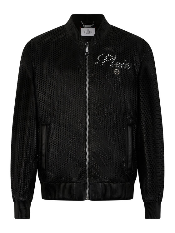 PHILIPP PLEIN PHILIPP PLEIN Kurtka bomber 30640 Czarny Regular Fit