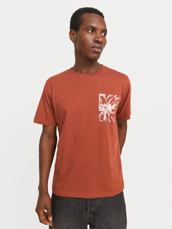 Jack & Jones Jack & Jones T-Shirt Split 12272995 Brązowy Regular Fit