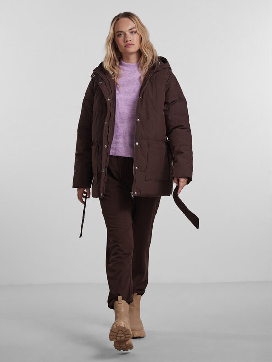 Pieces Μπουφάν χειμωνιάτικο Nidone 17128174 Καφέ Regular Fit | Modivo.gr
