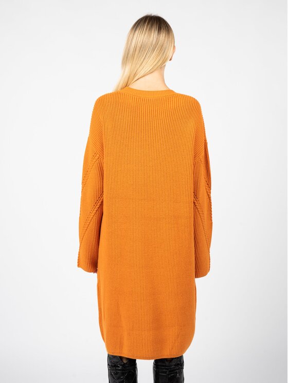 Silvian Heach Silvian Heach Každodenní šaty PGA22285VE Oranžová Regular Fit