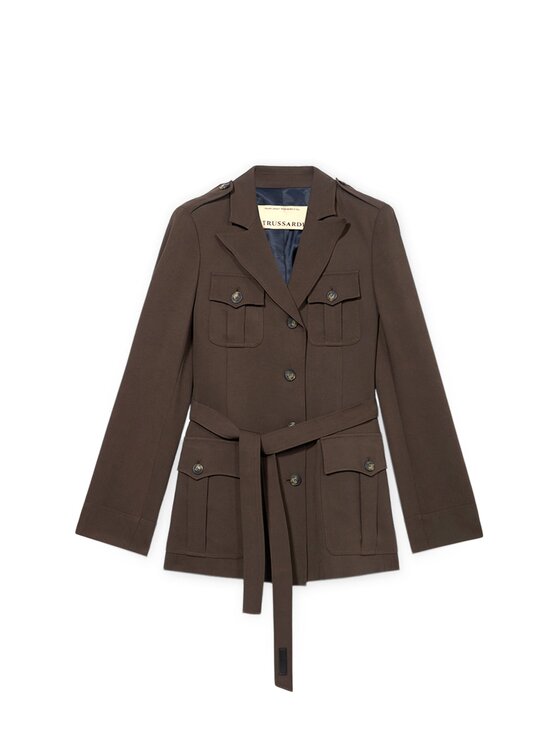 Trussardi Trussardi Płaszcz zimowy 8919A200326N032 Brązowy Regular Fit
