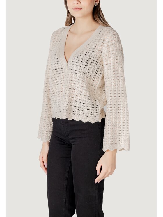 ONLY ONLY Maglione ONLASA LS STRUCTURE Beige To Fit