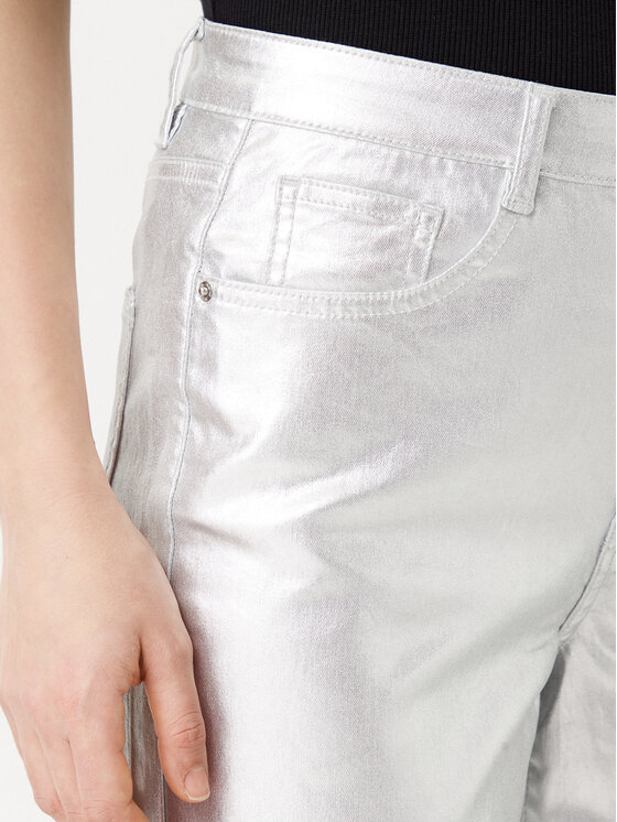 ONLY ONLY Jeansy Juicy 15331673 Srebrny Wide Leg